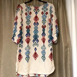 Mahina geometric print dress